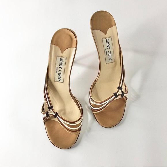 Jimmy Choo Brown Strappy Heels - Picture 4 of 4